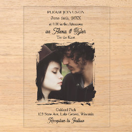 Photo Template Translucent| Photo Wedding Acryleinladungen