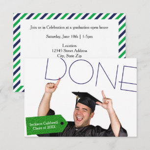 Photo terminée - Invitation de la fête de 3x5