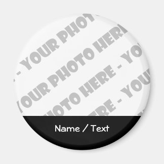 Photo & Texte Arrondi Magnet - Créez votre propre 