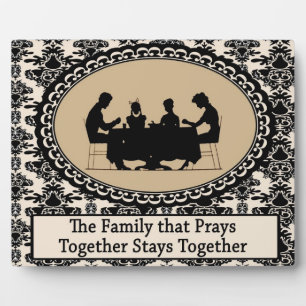 Photo The Family that Prays Together Custom Plaque
