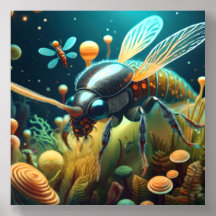 Conception d'insectes bioluminescents