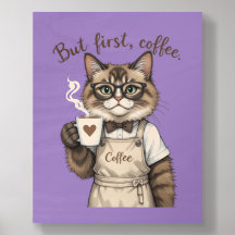 Mais d'abord, chat café