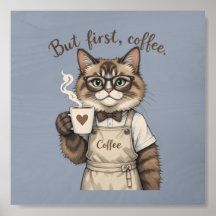 Mais d'abord, chat café