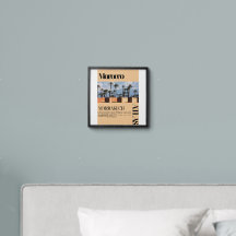 affiche Moroccan art of Marrakesh 