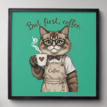 Mais d'abord, chat café
