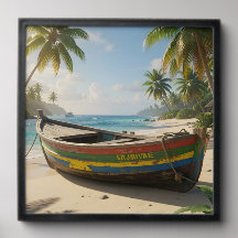 navire de pêche en bois jamaïcain