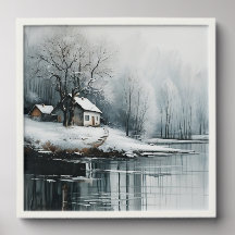 Solitude hivernale : Paysage -