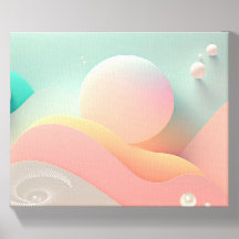 Lumière de bulle - Pastel Pop Abstrait