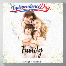 Toile personnalisée de la fête de l'Indépendance p