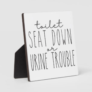 Photo Toilette Ferme Funny Salle de bain Signal Plaque