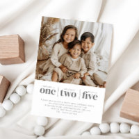 Photo Triple Joint Invitation Anniversaire