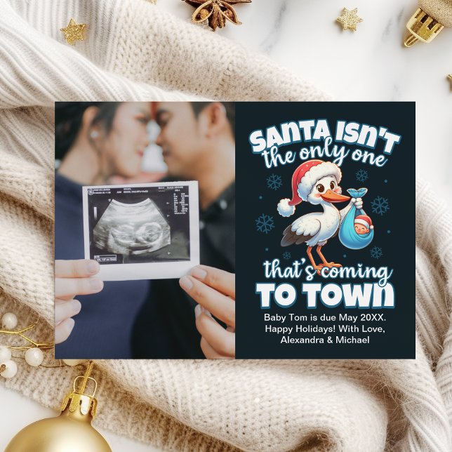 Photo Ultrasound Noël Faire-part de grossesse (Créateur téléchargé)