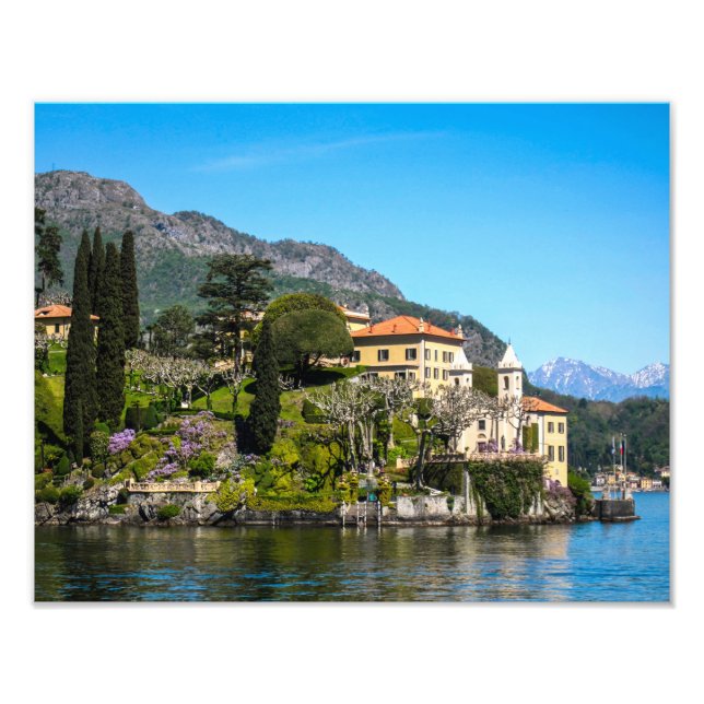 Photo Une villa sur le lac de Côme, Italie - Impression  (Devant)