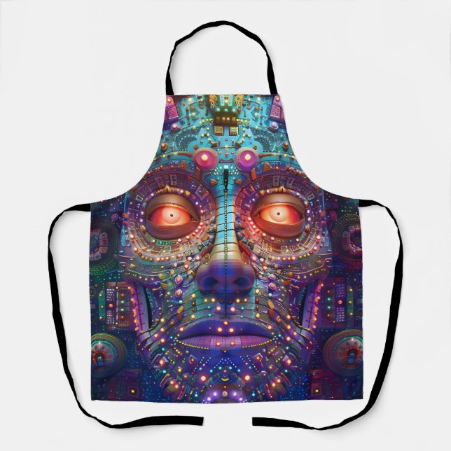 Photo Upload Kitchen Apron With Image Print Area Schürze (Vorderseite)