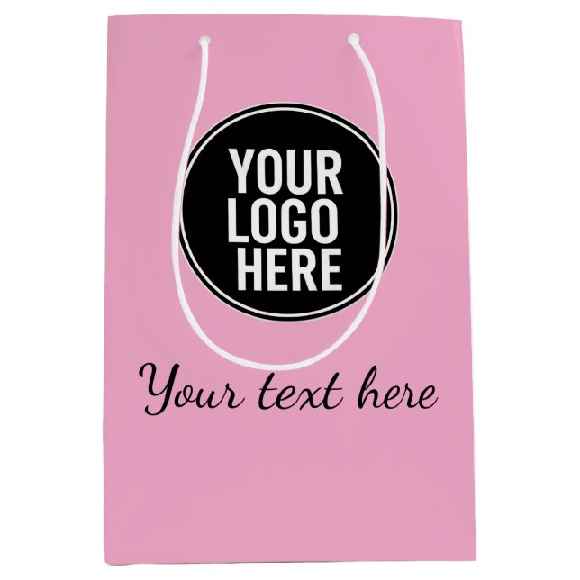 Photo Upload Sticker | Waterproof Square Label  Mittlere Geschenktüte (Vorderseite)