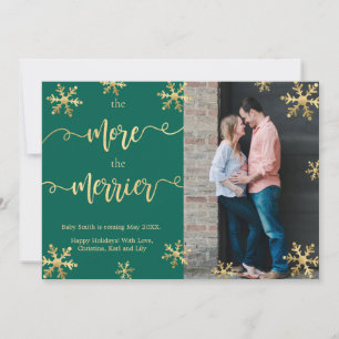 Photo verte Cartes de Faire-part de grossesse de N