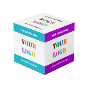 Photo Votre entreprise Logo Texte Cube promotionnel Modè