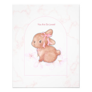 Photo Vous êtes tellement aimée Impression Lapin Nurse