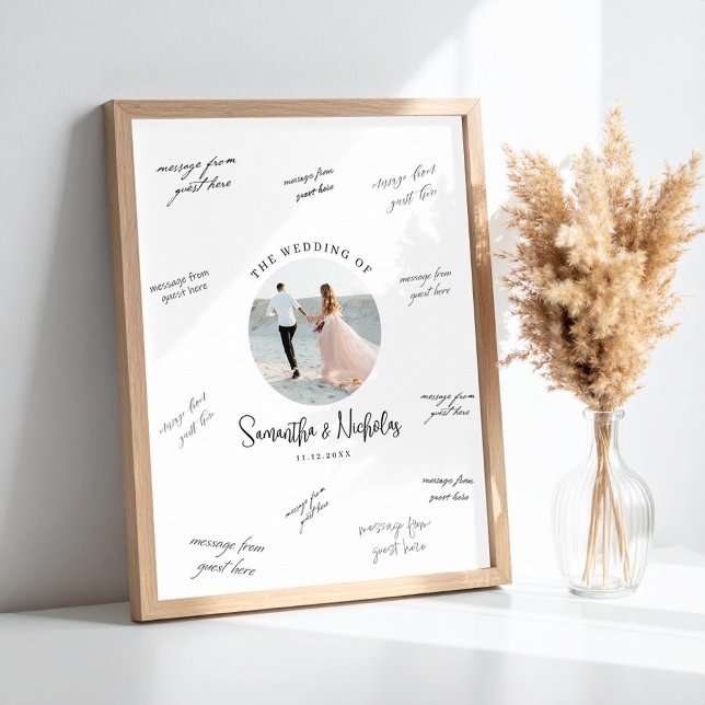 Photo Wedding Guestbook Signature Poster (Von Creator hochgeladen)