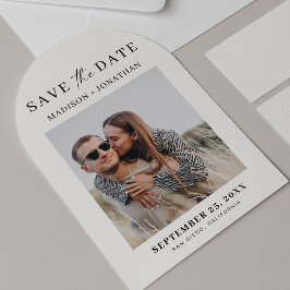 Photo Wedding Save the Date Arch Invitation