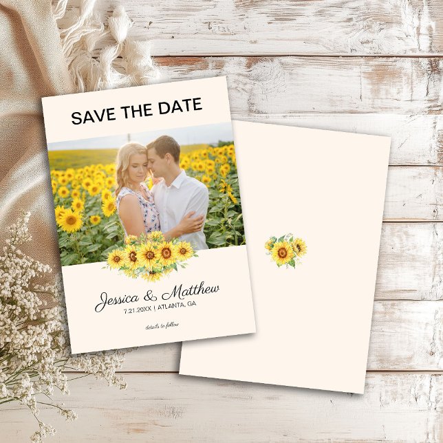 Photo Yellow Sunflowers Wedding Script (Von Creator hochgeladen)