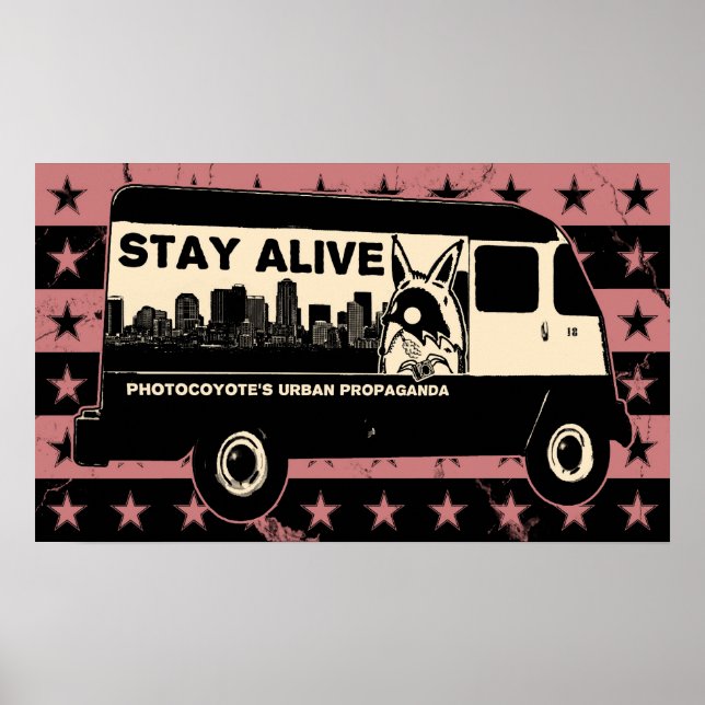 Photocoyote's Stars & Van Poster (Vorne)