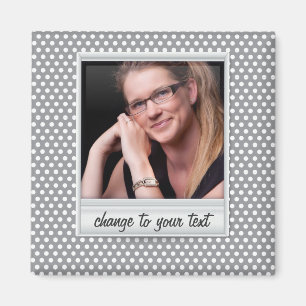 photoframe auf weißem u. grauem Punkt Magnet