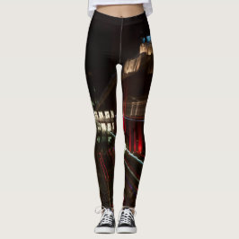 Photogamaschen abstrakt, Gebäude Leggings