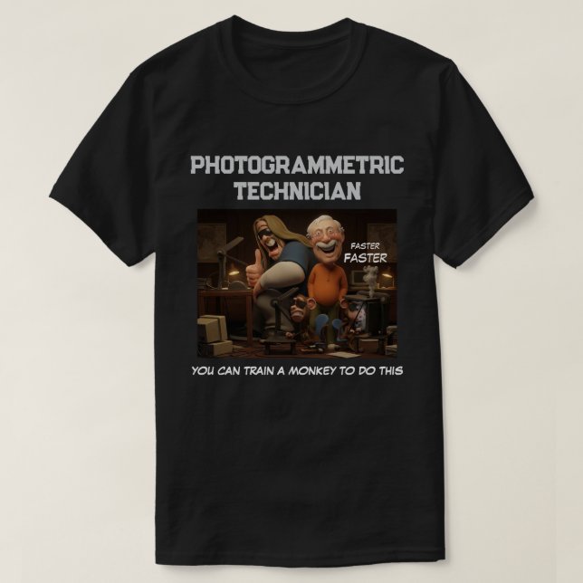 PHOTOGRAMMETRISCHER TECHNISCHER MITARBEITER T-Shirt (Design vorne)