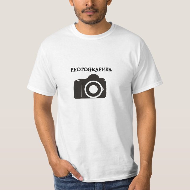 Photographe avec le T-shirt de valeur (Devant)