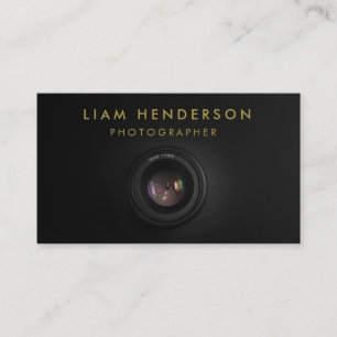 Photographe Carte de visite Black Gold