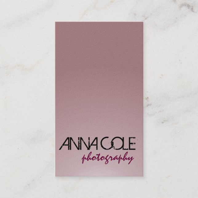 Photographe - cartes de visite (Devant)