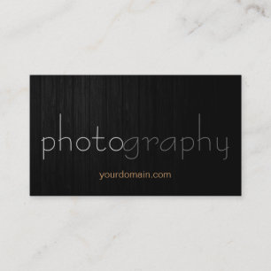 Photographe en bois gris Artiste Carte de visite