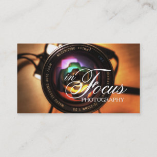 Photographe Lens moderne Carte de visite de photog