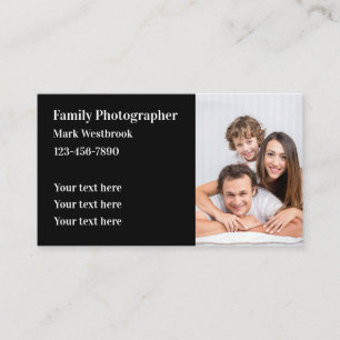 Photographe Modèle photo Cartes de visite