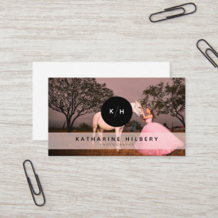 Photographe noir simple Carte de visite