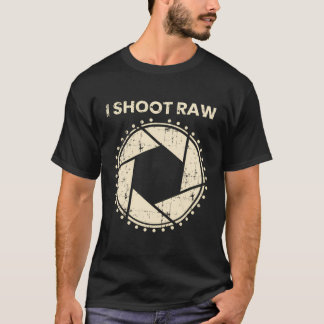 Photographe T-Shirt I Tirer Caméra Brut Bezel Rétr