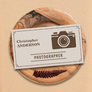 Photographe Vintage Style Carte de visite
