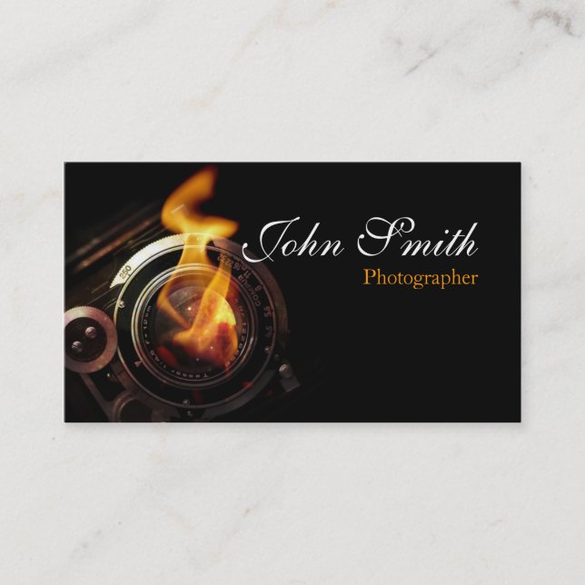 Photographer Business Cards Visitenkarte (Vorderseite)