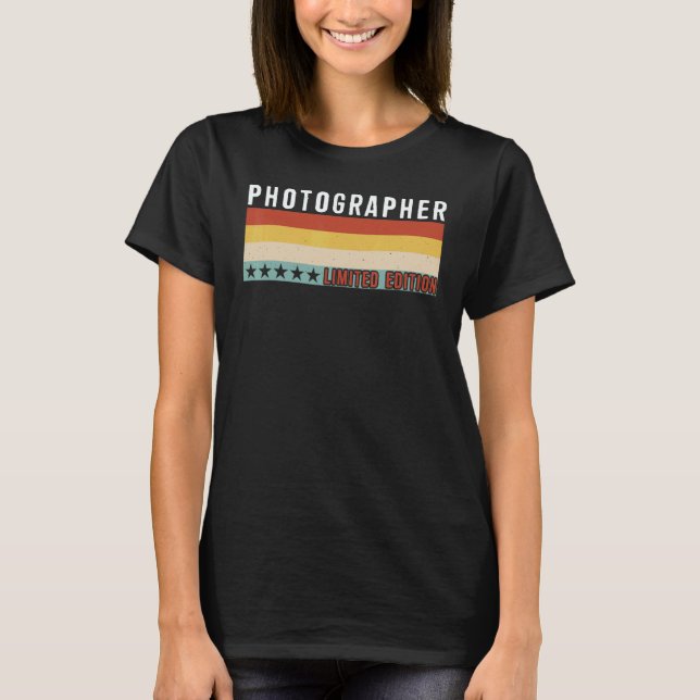 Photographer Job Title Profession Worker Appreciat T-Shirt (Vorderseite)