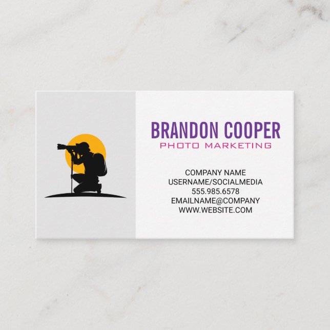 Photographer Media | Marketing Visitenkarte (Vorderseite)