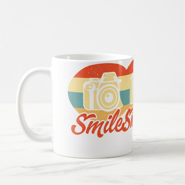 Photographer Photography Camera Smile Kaffeetasse (Links)