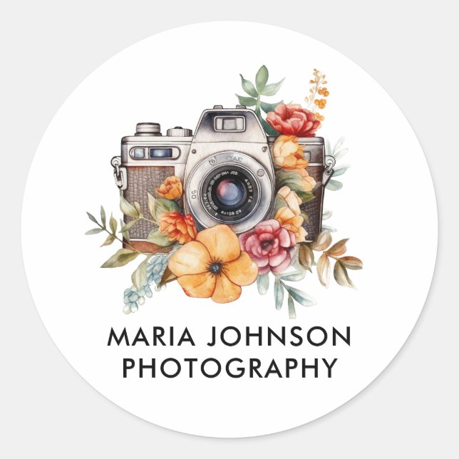 Photographie Caméra Logo Stickers (Devant)