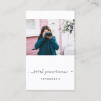 Photographie de carte de visite avec modèle
