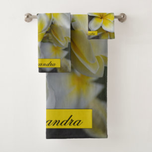 Photographie de la Plumeria jaune florale