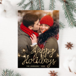 Photographie de Noël moderne Carte magnétique de v