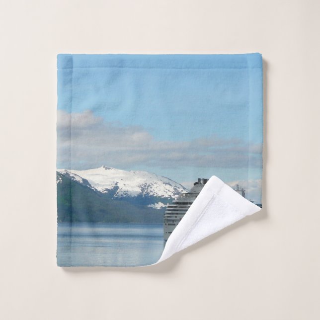 Photographie de voyage de croisière en Alaska (Gant de toilette)