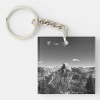 Photographie en noir et blanc de Glacier Point Yos