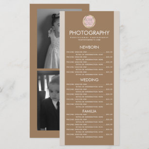 Photographie Entreprise Votre Logo Earth Tone Menu