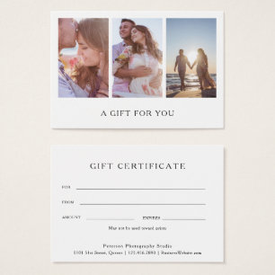 Photographie moderne Collage Certificat cadeau pho